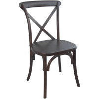 Flash Furniture X-BACK-W Advantage Walnut X-Back Chair